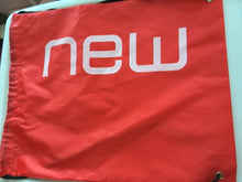 new GYM Swim School Dance beach water resist SPORT SHOE BAG DRAWSTRING BACKPACK Red "NEW" print