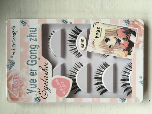 5Pairs Women Natural Long Extension Thick Soft Fake False Eyelashes eye lashes 3 PAIRS UP & 2 PAIRS DOWN:HW-1