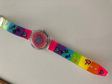 Children Kid Girl Teen Sweet Heart PU Silicone Band Wrist Watch Birthday Gift