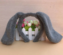 Long Ear Dog Dalmatian Puppy Costume Party hair head band headband accessory Grey