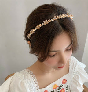 Women Girl Retro Bling Gem Crystal Bead Hairband Hair Head Band Headband Hoop