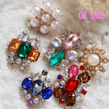 1PC Women Girls Retro Rhinestone shiny Look pearl Collar Hat brooch Brooche Pin