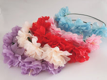 Women Fabric Flower Boho Party festival Crown hair head band headband Garland