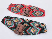 Women lady Retro Bohemia BOHO Beach Dress Stretchy Waist Belt Wooden Buckle