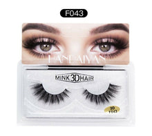 AU Women 3D Natural Look Long Volume Fake MINK Hair False Eyelashes Extension F043