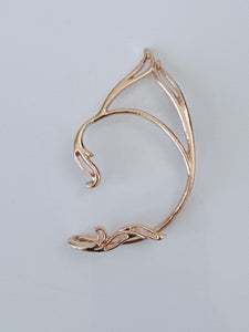 Halloween Metal Fantasy Fairy Elf Pointed Ear Cuff Hook On Tip Earring One Side