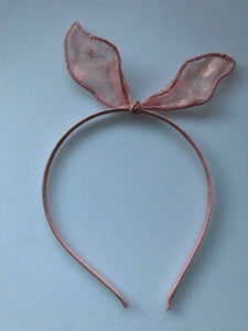 Women Girl Mini Small Bow Bunny ear lace wire Party Hair Band headband Hoop