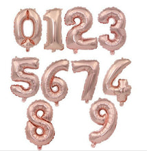 OZ 32" INCH 0-9 NUMBER Foil Birthday Party Rose Gold Pink Balloon Decoration