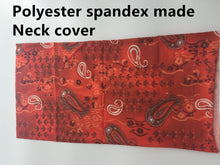 Women Men Retro Hip hop Cotton biker dance Paisley Bandana Hair Headband Wrap Polyester Neck cover Orange