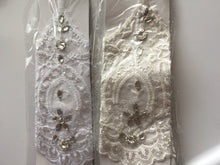 Women Wedding Bride Bridal Party Fingerless Lace embroidery Arm Wrist gloves