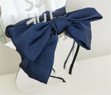 Women Girl Retro Party Satin Big Bow Bowknot Hair Head Band Headband Wrap Hoop