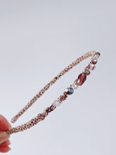 1x Women Girl Lady Colorful Crystal Beads Rhinestone Look Headband Hair Band