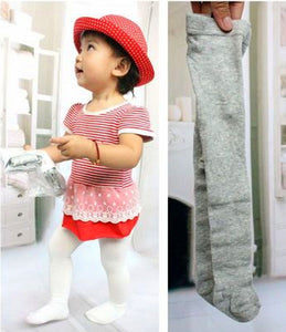 Girls Baby Kids Cotton Warm White Bottoms Pants Leggings Stocking 3-36m