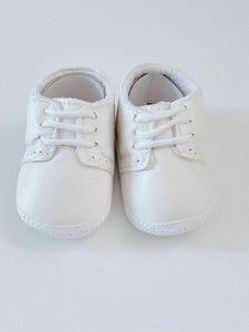 Baby Boy White Black Christening Wedding Formal Party Synthetic Leather Shoes