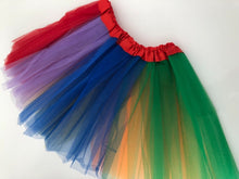 Women Girl Rainbow Colorful Tutu skirt Gloves Socks Unicorn headband Costume Set