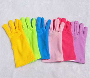 Girl Boy Children Kids Party Costume Princess Colorful Multi-coloured Gloves
