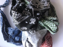 Women Girl Retro Twist cross Hip hop dance Paisley Bandana Hair Headband Scarf