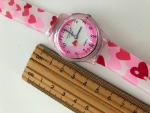 Children Kid Girl Teen Sweet Heart PU Silicone Band Wrist Watch Birthday Gift