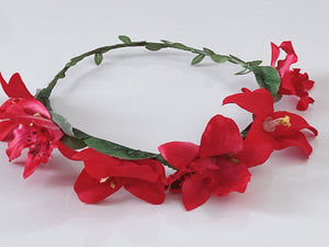 Women Boho Party Wedding Beach Flower Halo Crown hair headband Garland accessory