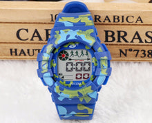 Men Teen Camouflage Camo Army Military Digital LED Sport Lighting Wrist Watches