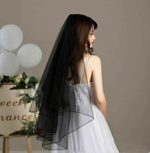 Women White Or Black Bride Wedding Simple Raw Lace Head Hair Veil Without COMB