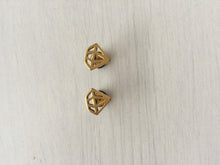 New Lady Diamond Shape Chic 316L Surgical Stainless Steel Titanium Earrings Stud GOLD COLOR