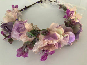 Women Flower Boho Party Wedding Beach Tiara Crown hair headband Garland Wreath