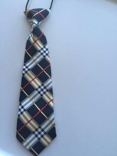 Boys Kids Child Elastic String Wedding Party Formal Casual Satin tuxedo Neck Tie Yellow Black Check