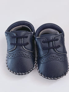 Baby Boy Kid White Navy Black Wedding Formal Party Synthetic leather Soft Shoes