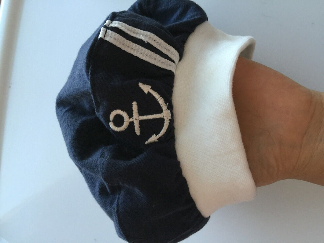 Kids Girl Boy Baby Navy Or White Sailor anchor marine Costume Party Hat Cap prop