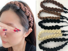 Womens Girl thick Plait Braided Bohemian boho Braid Wig head hair band headband