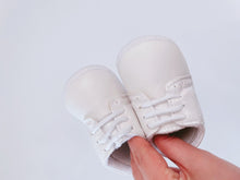 Baby Boy White Black Christening Wedding Formal Party Synthetic Leather Shoes