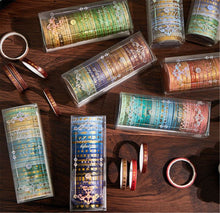 AU 20 Rolls Sticky Washi Tape Papers Gilding Scrapbooking Journal Note Stickers