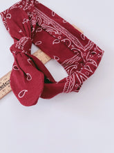 Women OR baby boho Hiphop Paisley Bandana Hair Band Bow knot Cotton Headband