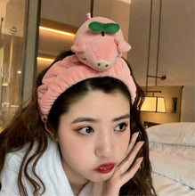 Women Spa Bath Shower Fleece Makeup Animal Face Wash Hair head band Headband