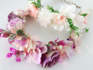 Women Flower Boho Party Wedding Beach Tiara Crown hair headband Garland Wreath