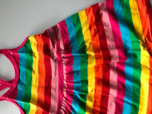 Baby Girl kids Children Rainbow Multi-colored Striped cotton Summer Strap Dress