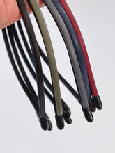 Women Girl Chic Slim Thin Synthetic leather Plain Hair Headband Head Band hoop