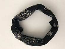 Women Girl Retro Cotton Shimmer Paisley Bandana Hair Headband Wrap Square Scarf