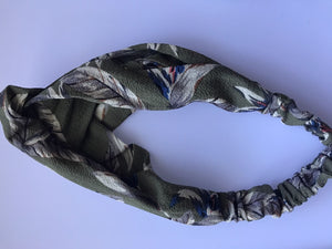 Women Lady Girl Retro bohemian Cross Bandana Hair Wrap Head band headband Scarf Green Headand