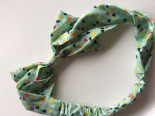 Women Lady Girl 70' 80' Retro Party bow Chiffon Headband Head Hair band Scarf