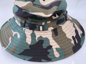 Adult / Children Army Camo camouflage Fishing Camping Hiking Sun Bucket Hat Cap