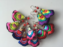 Women Lady Retro Ethic Embroidery Boho Bohemian Hook dangle Ear Drop Earrings
