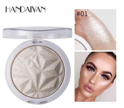 Cheek Face Eye Shine Shimmer Pearl Highlight Contour Brightener Bronzer Powder #1