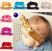 Girls Baby 80' Retro Rock Syn leather Bow Party Headband Hair band Wrap PROP