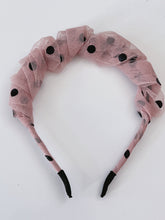 Women Girls Retro Dots Bubble Scrunch Wrinkled Lace Hair Head Band Headband Hoop