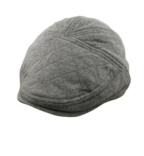 NEW Baby kids Boys Warm Grey Beret handsome Cabbie Golf Pageboy Hat Cap 3-9month