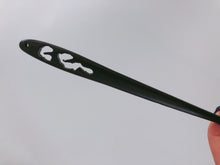1x Women ebony wooden Oriental Updo Bun Styling boho hair Pin Stick Chopstick Cloud