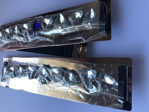 Women Lady Gemstone Crystal Look Bling Shiny Metallic Mirror Waist Band Belt G29