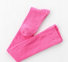 Women Girl Tween Colorful Knees High Plain Warm Tights Long Socks Stockings